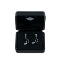 Pendientes plata de ley corchea