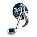 Quaver silver pin