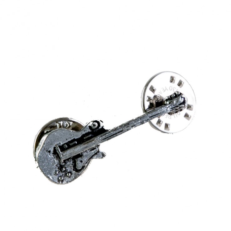Pin guitarra eléctrica Gibson plateado