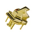 Grand piano gold pin