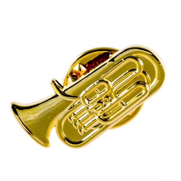 Gold tuba pin
