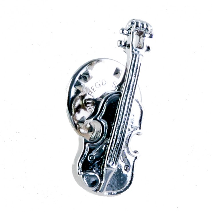Pin violín/viola plateado