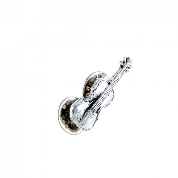Pin viol&iacute;n/viola plateado