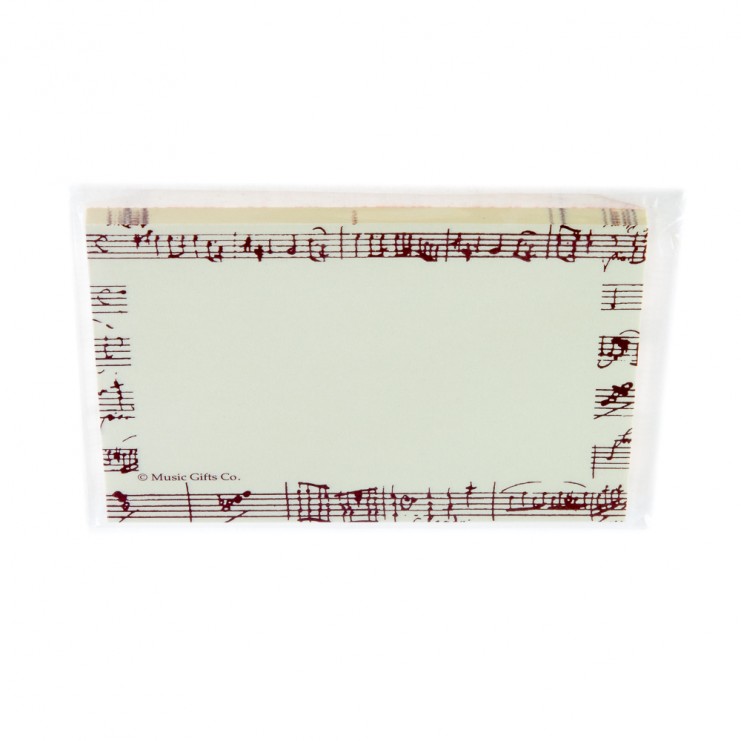 Post-it partitura Mozart