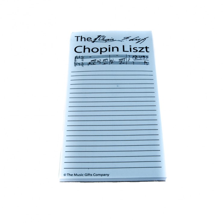 Chopin list notepad