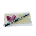 Set bloc-notes, 2 crayons, pince et gomme