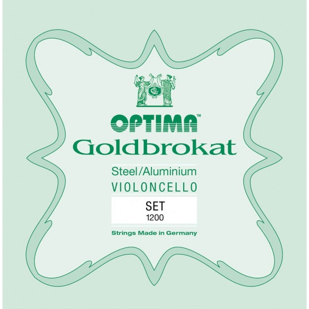 Set de cuerdas cello Optima Goldbrokat 1200 Medium