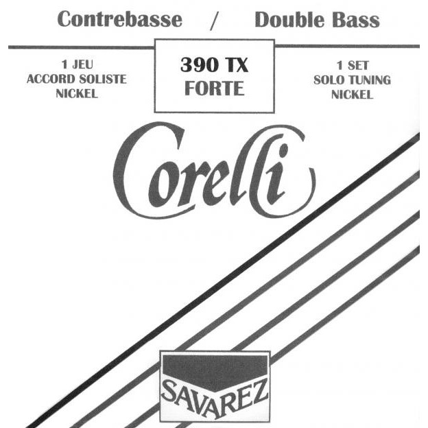Jeu de cordes de contrebasse Corelli Soliste nickel Forte