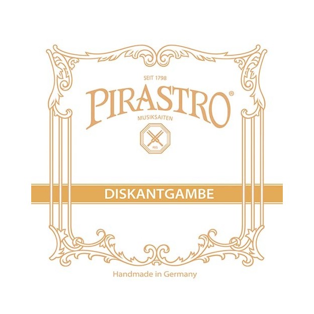 Jeu de cordes Diskant (treble) pour viole de gambe Pirastro Medium