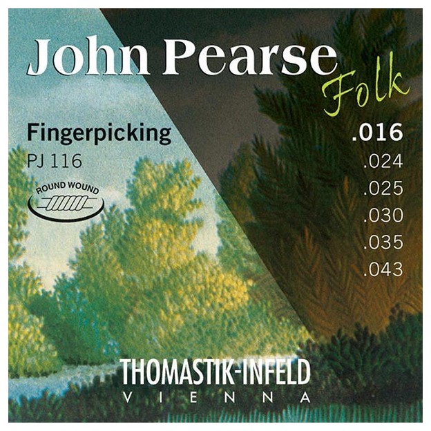 Thomastik John Pearse acoustic guitar string set Light