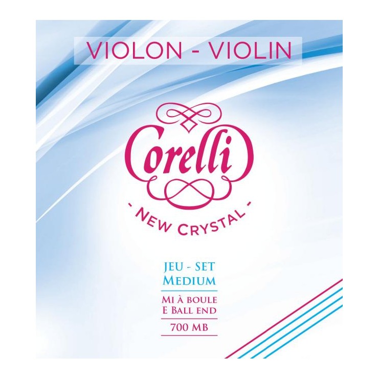 Corelli Crystal violin string set, Ball Medium