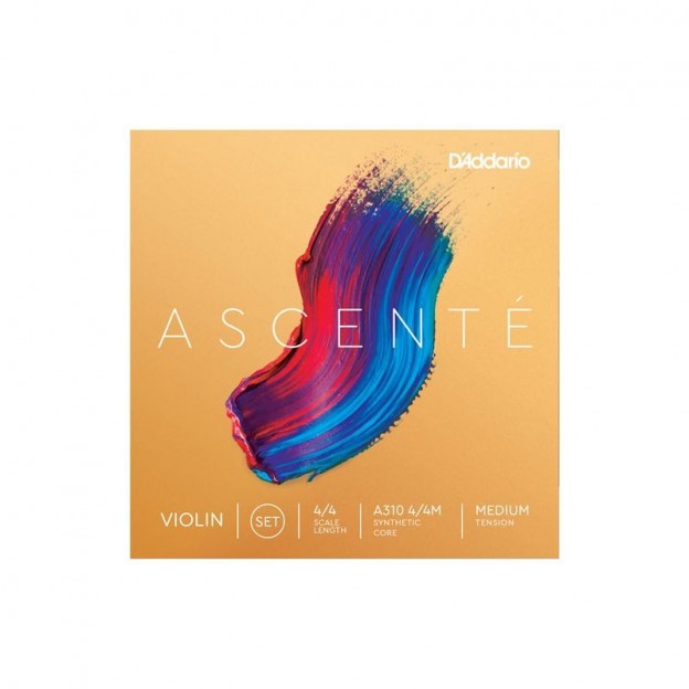 D'Addario Ascenté violin string set, Ball, Medium