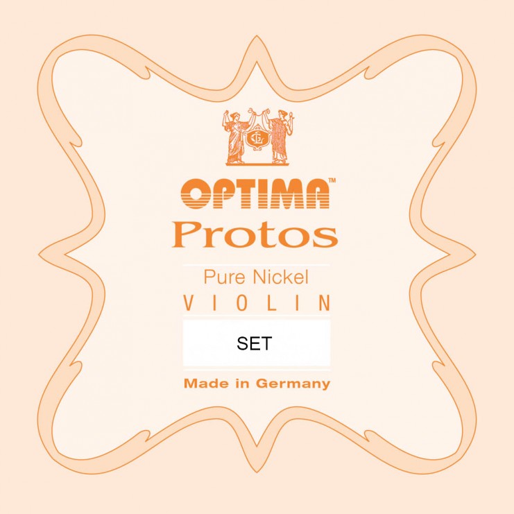 Optima Protos violin string set, Ball Medium