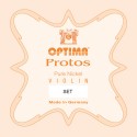 Optima Protos violin string set, Ball Medium