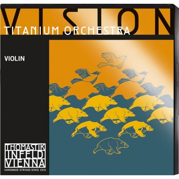 Set de cuerdas violín Thomastik Vision Titanium Orchestra VIT100O Bola Medium