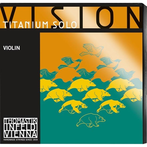 Set de cuerdas violín Thomastik Vision Titanium Solo VIT100 Bola Medium
