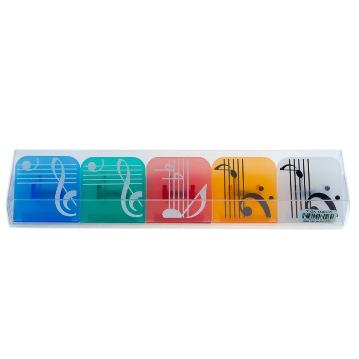 Magnetic musical clips set