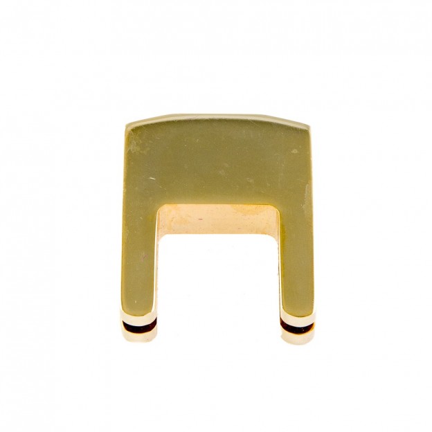 Practice cello mute,  two prongs golden