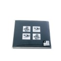 Carte noire avec clé de sol et clé de fa