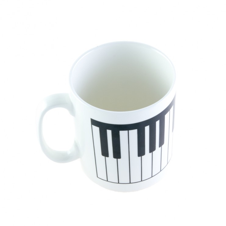 Ceramic piano keyboard mug