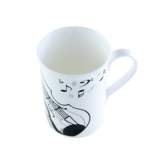 Violin china mug