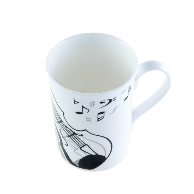 Porcelain mug violin