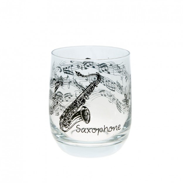 Verre en cristal saxophone