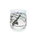 Verre en cristal saxophone