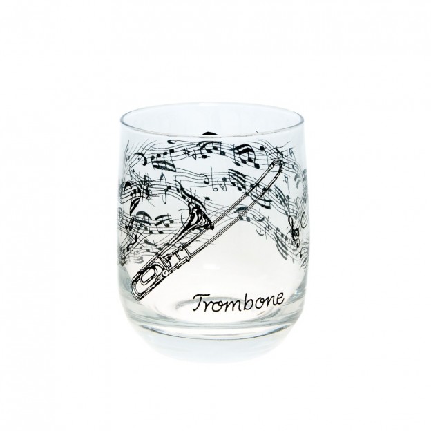 Verre en cristal trombone