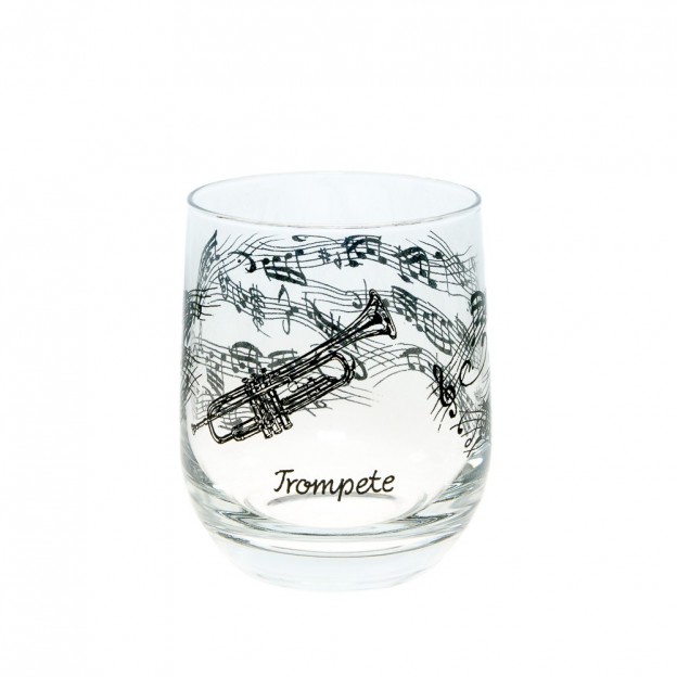 Verre en cristal trompette