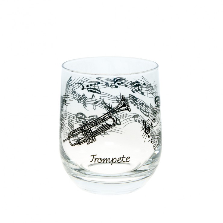 Verre en cristal trompette