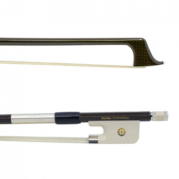 CodaBow Diamond GX cello bow (white frog)