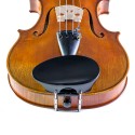 Flesh-Flat violin center chinrest, ebonised hardwood