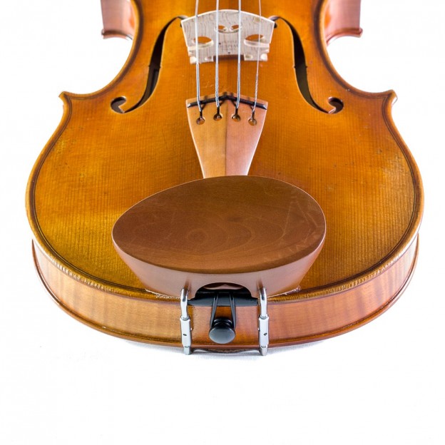 Flesh-Flat violin center chinrest, boxwood