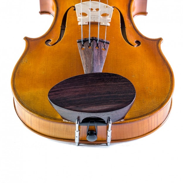 Flesh-Flat violin center chinrest, rosewood