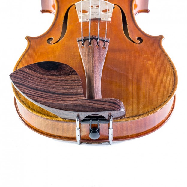 Guarneri violin side over tailpiece chinrest, rosewood