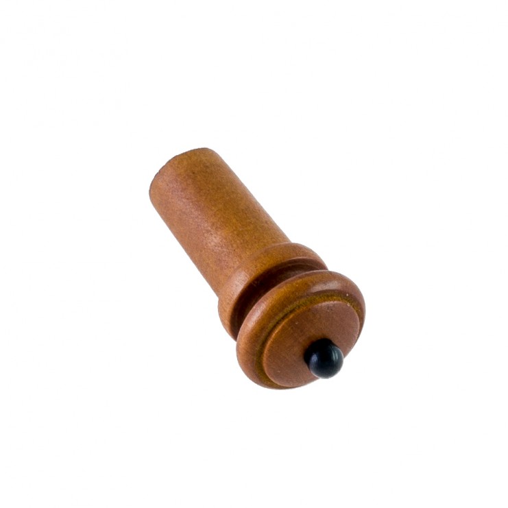 Bouton de cordier pour violon en buis, modèle Hill, pin noir