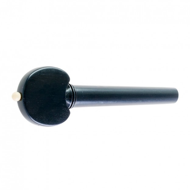 Clavija de cello &eacute;bano modelo Hill pin blanco