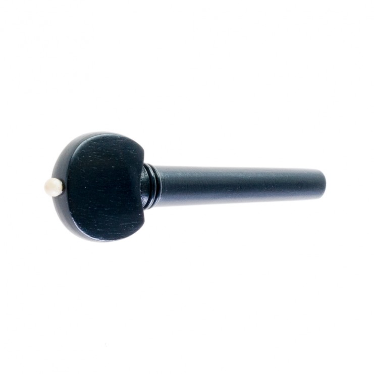 Clavija de violín ébano modelo Hill pin blanco