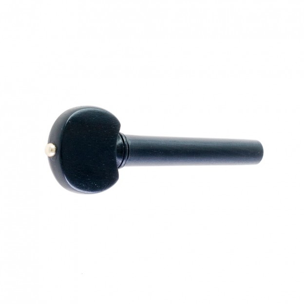 Ebony violin peg, Hill model Hill gold pin