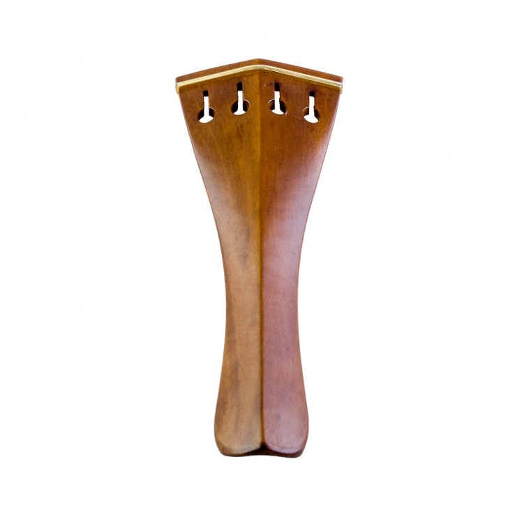 Boxwood violin tailpiece, Hill model golden fret