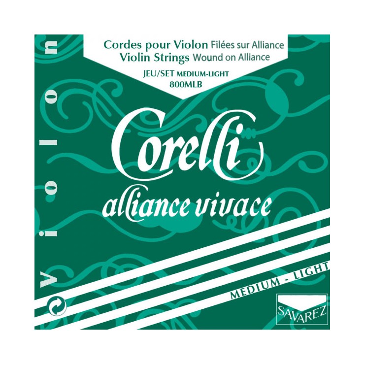 Set de cuerdas violín Corelli Alliance Vivace 800MLB Medium-Light