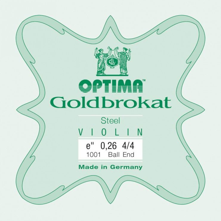 Optima Goldbrokat violin E string, Ball 0,26 Medium