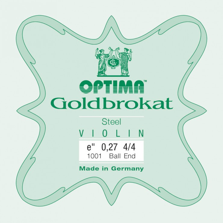 Optima Goldbrokat violin E string, Ball 0,27 Hard