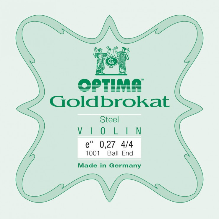 Cuerda de violín Optima Goldbrokat 1ª Mi Bola 0.27 Hard