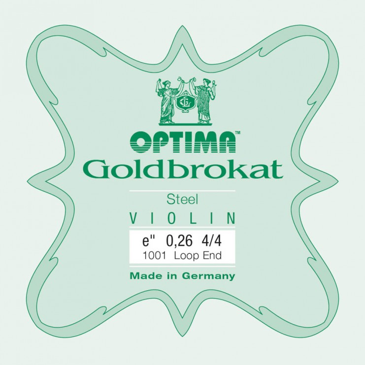 Optima Goldbrokat violin E string, Loop 0,26 Medium