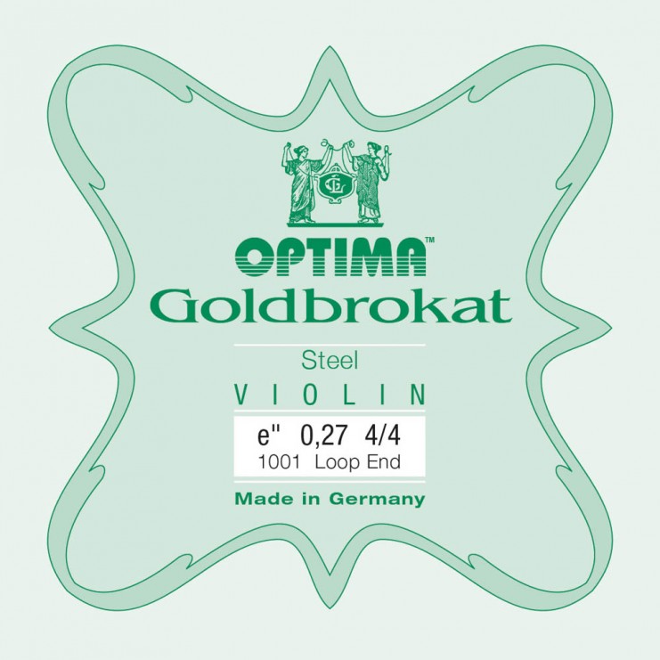 Cuerda de violín Optima Goldbrokat 1ª Mi lazo 0.27 Hard