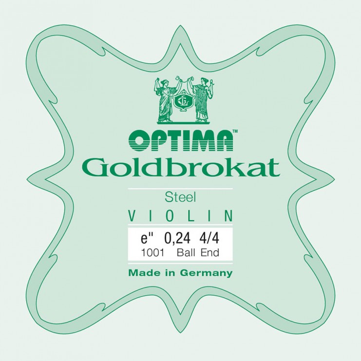 Optima Goldbrokat violin E string, Ball 0,24 Extra light