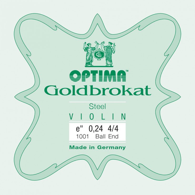 Cuerda de violín Optima Goldbrokat 1ª Mi Bola 0.24 Extra-light