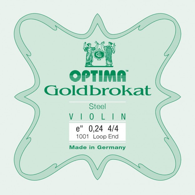 Optima Goldbrokat violin E string, Loop 0,24 Extra light